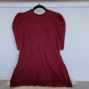 Elegant Burgundy Dress
